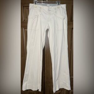 Old Navy Classic Women’s Wide Leg Cream Chinos Size 6